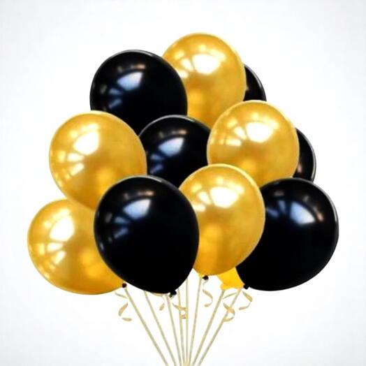 Black   Gold Balloons
