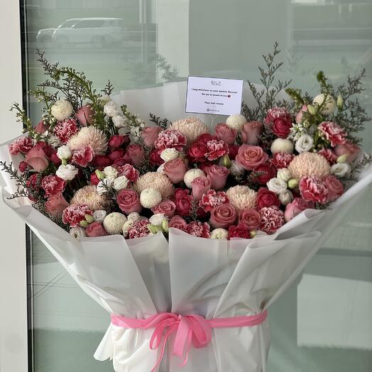 Mix pink and white  bouquet