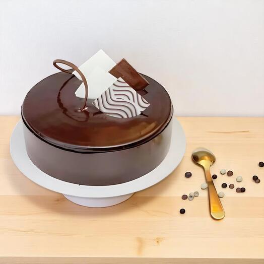 Изысканный шоколадный муссовый торт | Насыщенный десерт из тёмного шоколада | 30 см | 1000 г