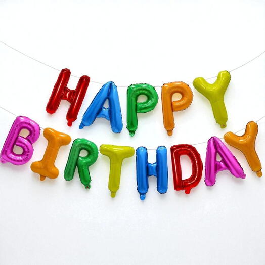 Multi color Birthday foil Balloons