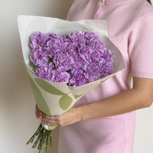 Lilac carnations (20 pcs)
