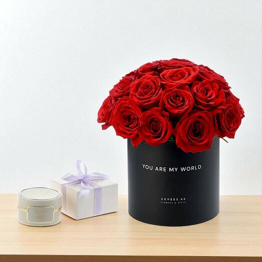 Ты - мой мир Розы Расаси Бахур Подарок