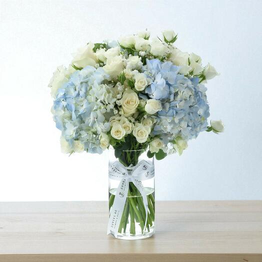Blue Bliss Vase Arrangement