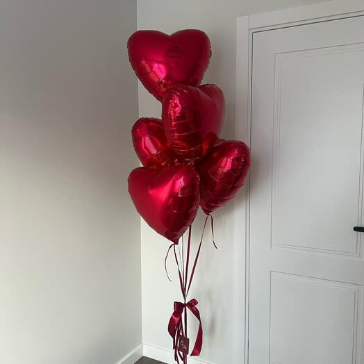 Red Hearth Balloon 5pc