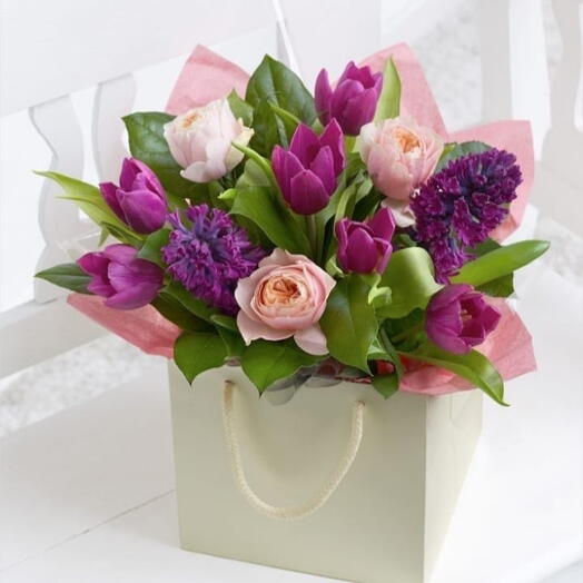 Tulips   Hyacinths Bouquet
