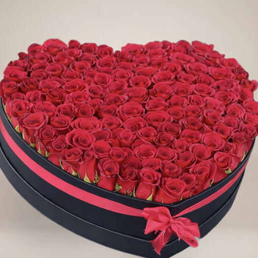 101 Red Roses in Box
