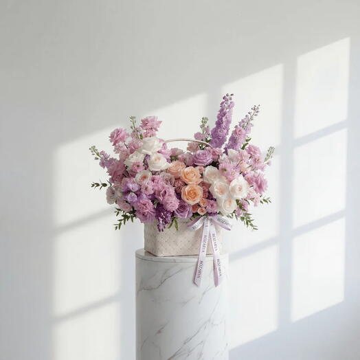 Lavender Haze: The Grand Quilted Basket