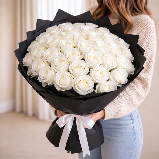 Букет белых роз