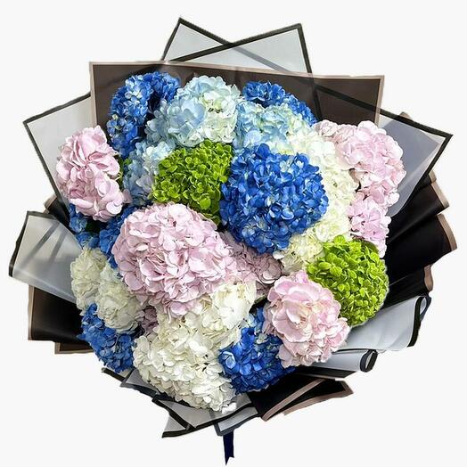 21 hortensias mélangés pour quelqu'un de spécial