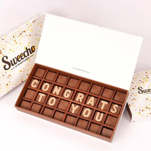 Congrats To You Chocolates By Sweecho