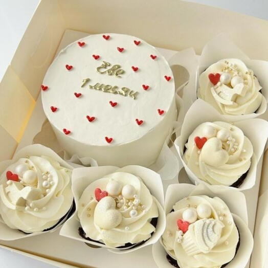 Комбо мини-торт с капкейком