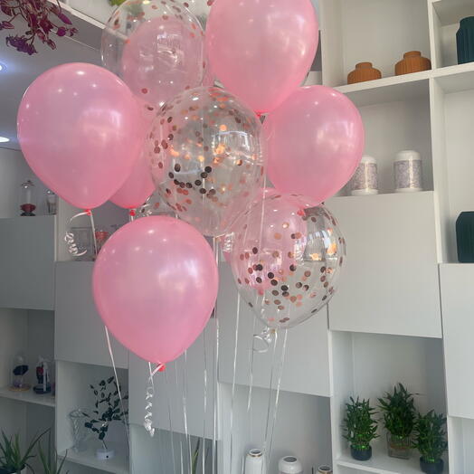 10 Pink Balloons