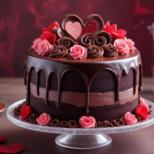Специальное предложение ко Дню святого Валентина: торт «Шоколадное блаженство» / «Какао Серенада»