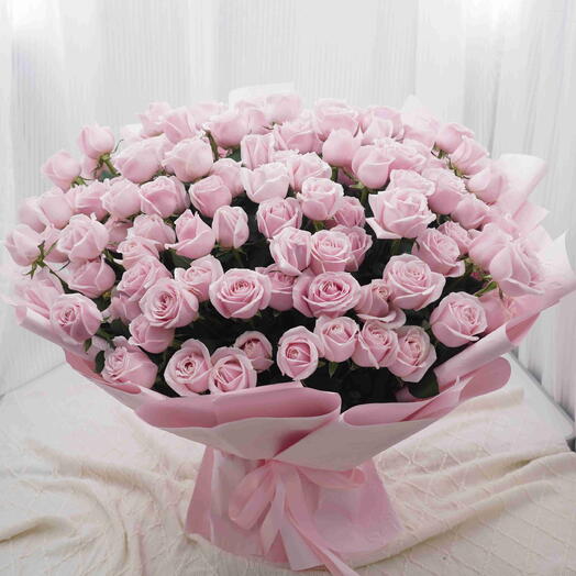 Lite Pink Roses Bubbles