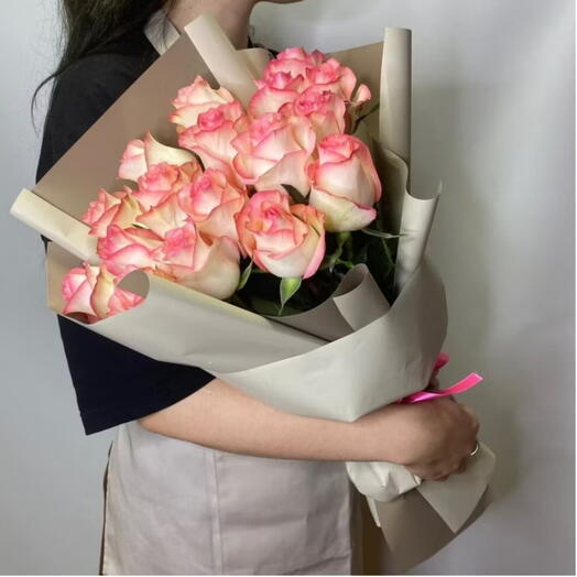 17 Pink_Petals Премиум букет роз