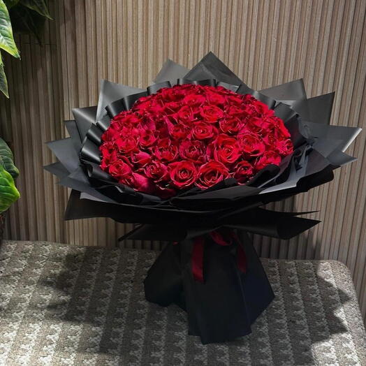 51 Premium Red Rose Luxury Bouquet