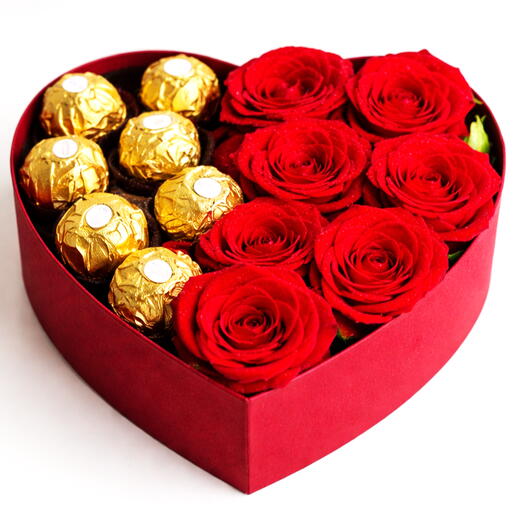 Cœur Doux – Roses   Coffret Ferrero