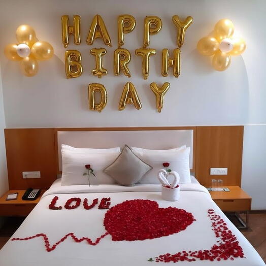 Bedroom decoration for Birthday