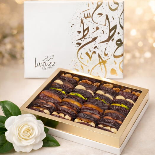 Signature box with 1 white Rose