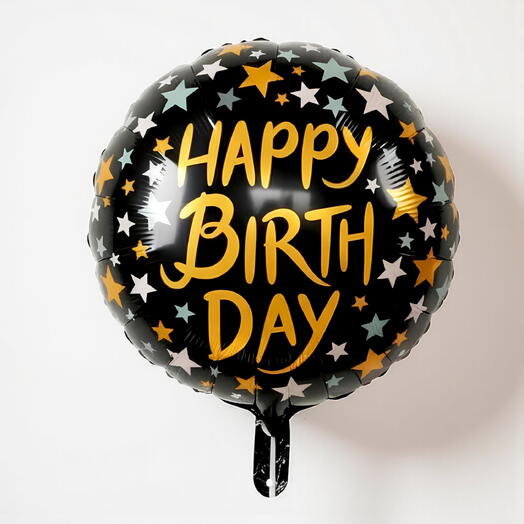 Happy Birthday Gold Foil Balloon