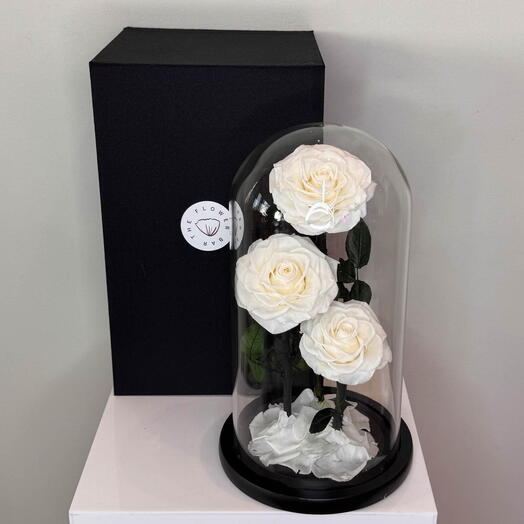Forever Rose White (3 stems)