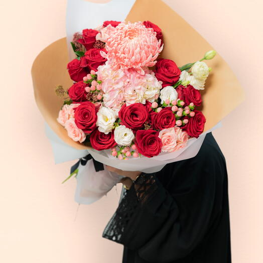 Radiant Rouge Flower Bouquet