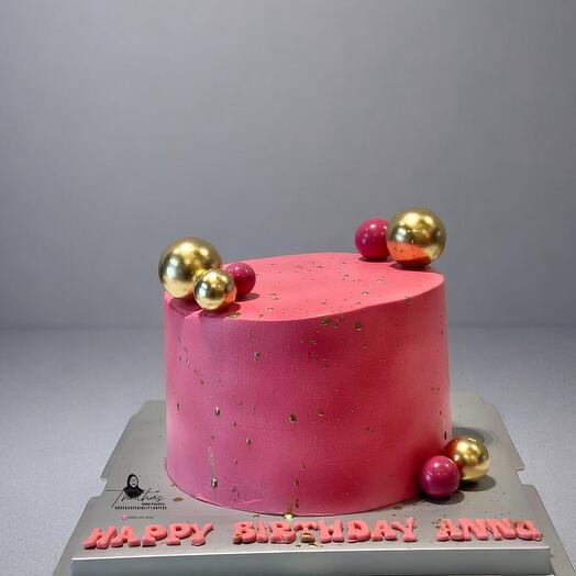 Chocolate favored birthday cake