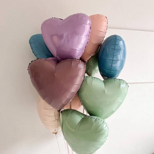Hearts in the style of summer mood Balloon Set