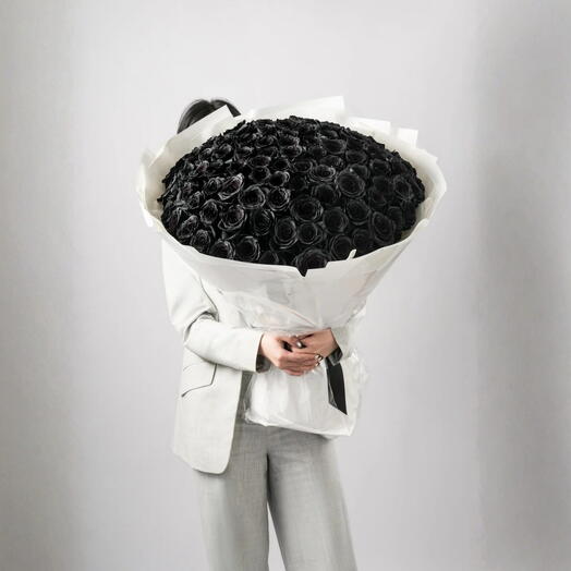 Eclipse- Premium Black Rose Bouquet