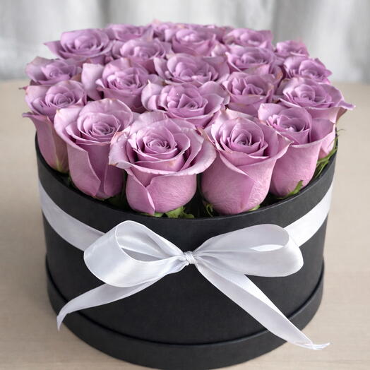 Purple Rose Luxury Box 21 Blooms