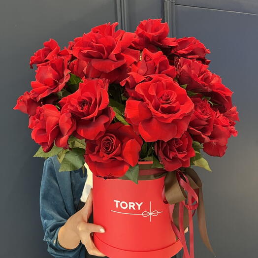 Roses in a box "Forever yours"