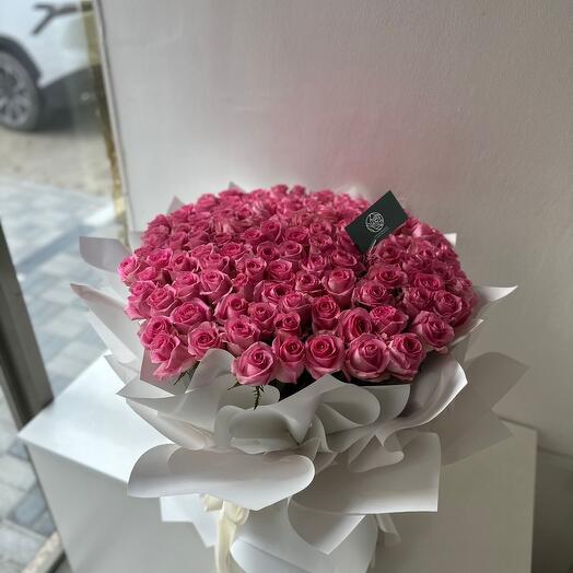 150 Pink-Roses Bouquet