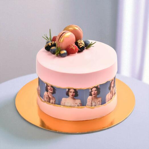 Gâteau photo au chocolat de rêve pour elle