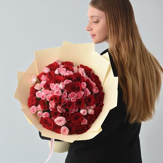 Свобода любви букет из 50 роз