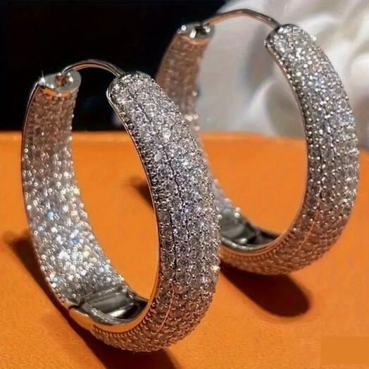 Glamorous hoop earrings