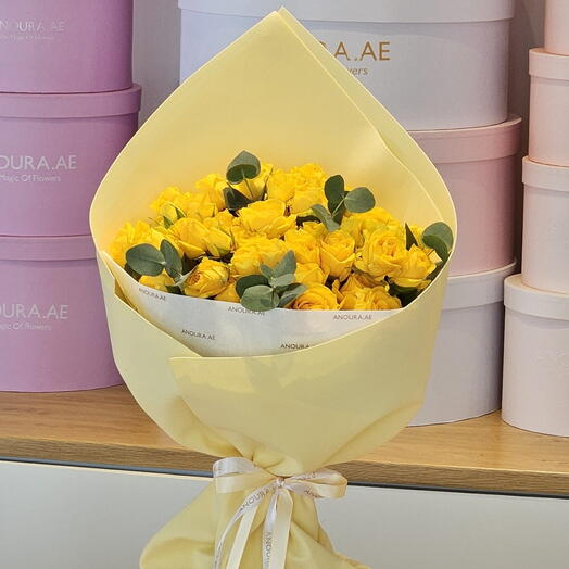 10 Yellow Spray Rose