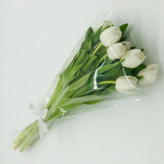 Ramo de tulipanes blancos HPF302