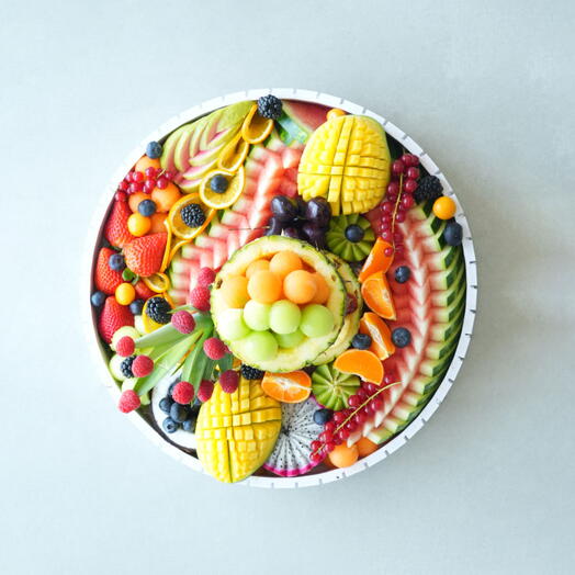 طبق فواكه للحفلات