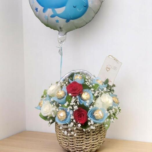 Корзина с цветами