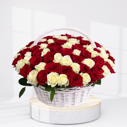 Red and White Basket
