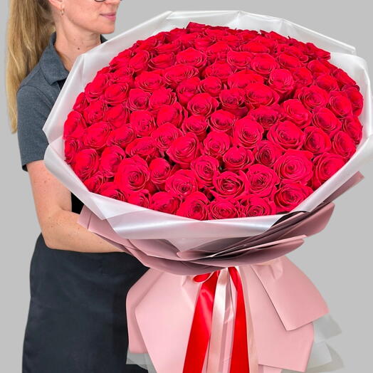 Ramo de 125 rosas rojas para San Valentín