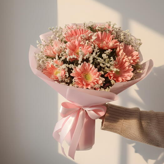Pink Gerberas bouquet