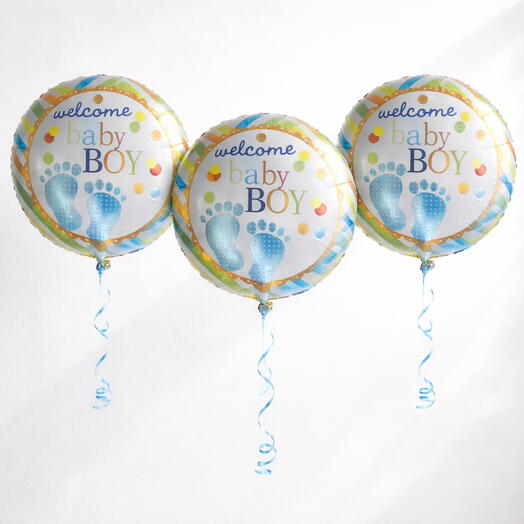 3 Baby Boy Balloon ( bunch of 3 )