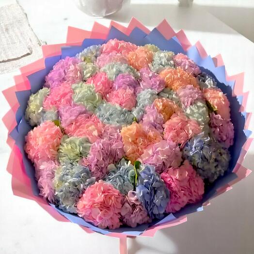 Rainbow Dreams – Giant Mixed Hydrangea Bouquet (50 Stems)