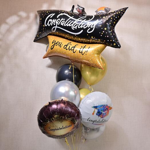 Graduation Balloon Set - 3  6761