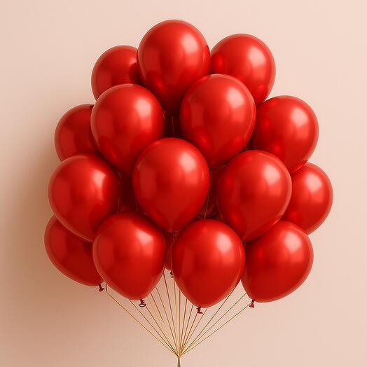 20 Pcs Red Latex Balloons