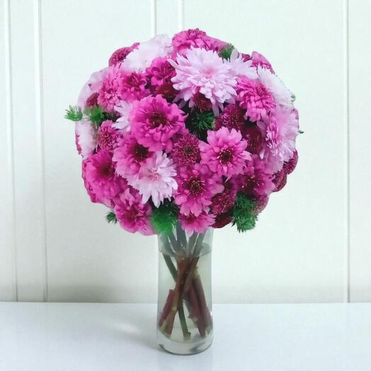 Pink   Fuchsia Chrysanthemum Harmony Bouquet