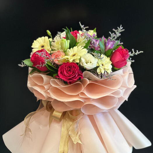 Смешанный круглый букет