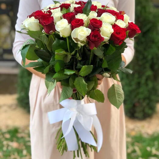 bouquet de 51 roses "mélange classique"