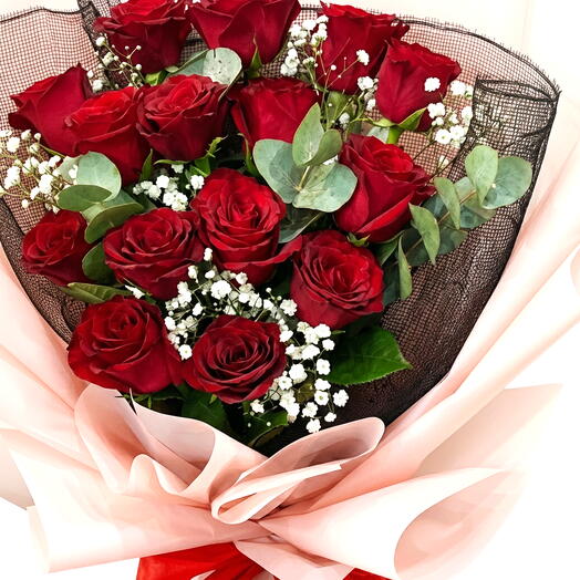 Красное Желание – букет из 15 роз